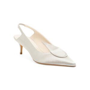 SOMETHING BLEU Blush Pink Made In Italy Veva Slingback Pumps